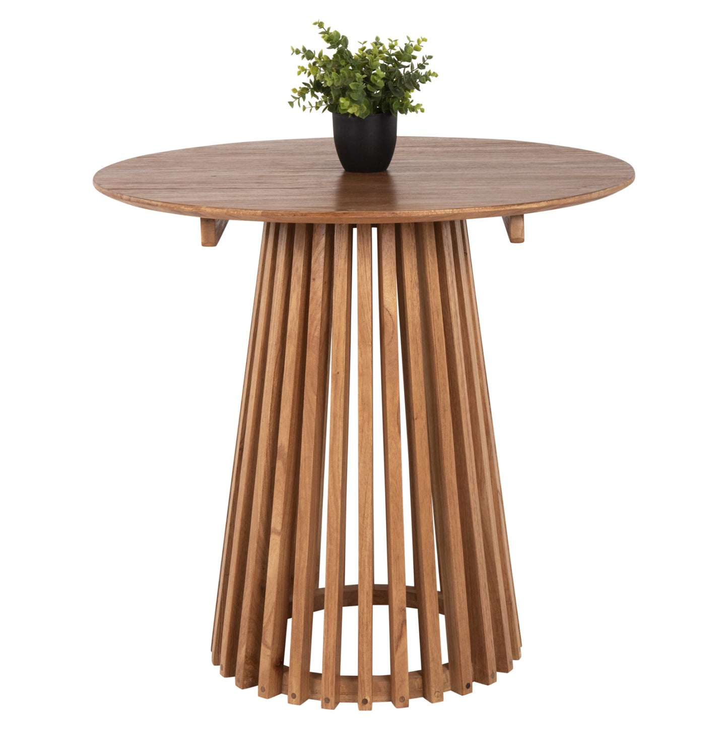 DINING TABLE ROUND FRANTZ SOLID WOOD MINDI IN NATURAL FINISH Ø80x75
