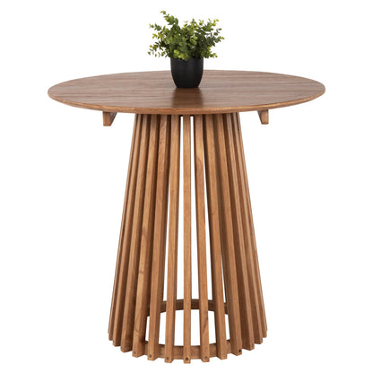 DINING TABLE ROUND FRANTZ SOLID WOOD MINDI IN NATURAL FINISH Ø80x75