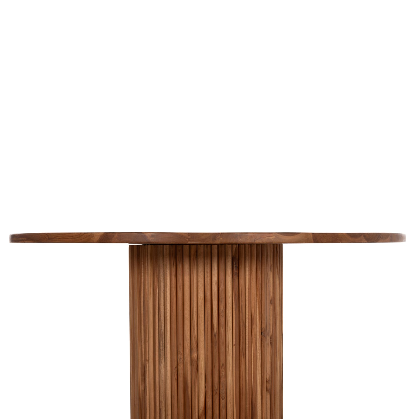 RODER ROUND TEAK WOOD DINING TABLE D130x79.5