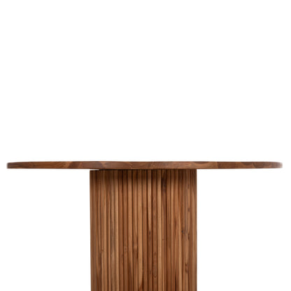 RODER ROUND TEAK WOOD DINING TABLE D130x79.5