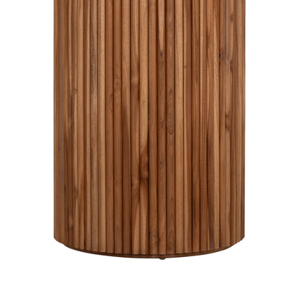 RODER ROUND TEAK WOOD DINING TABLE D130x79.5