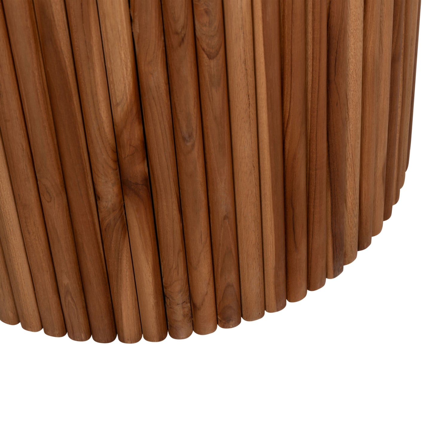 RODER ROUND TEAK WOOD DINING TABLE D130x79.5
