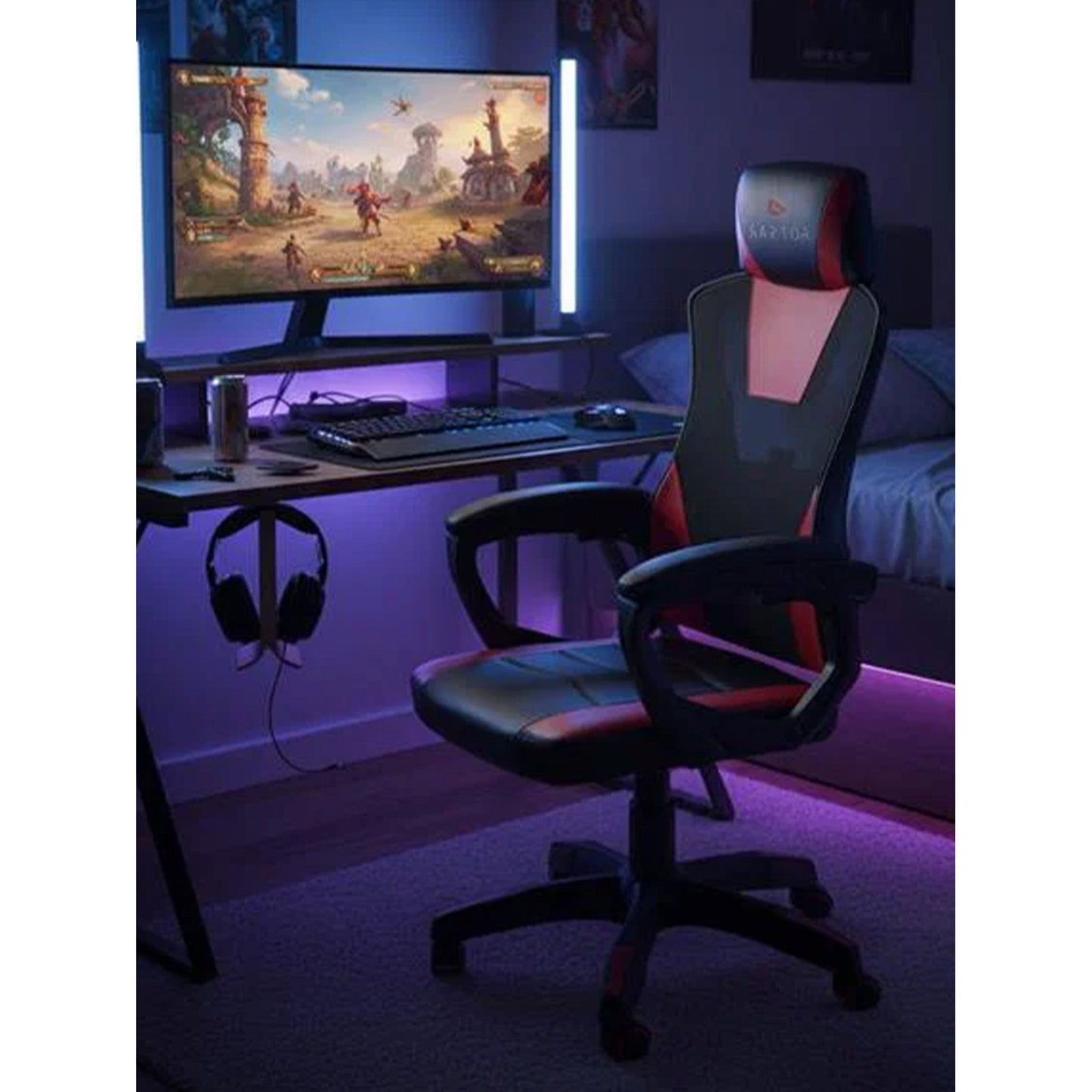 Gaming Chair Raptor Ace Red 60x60x118
