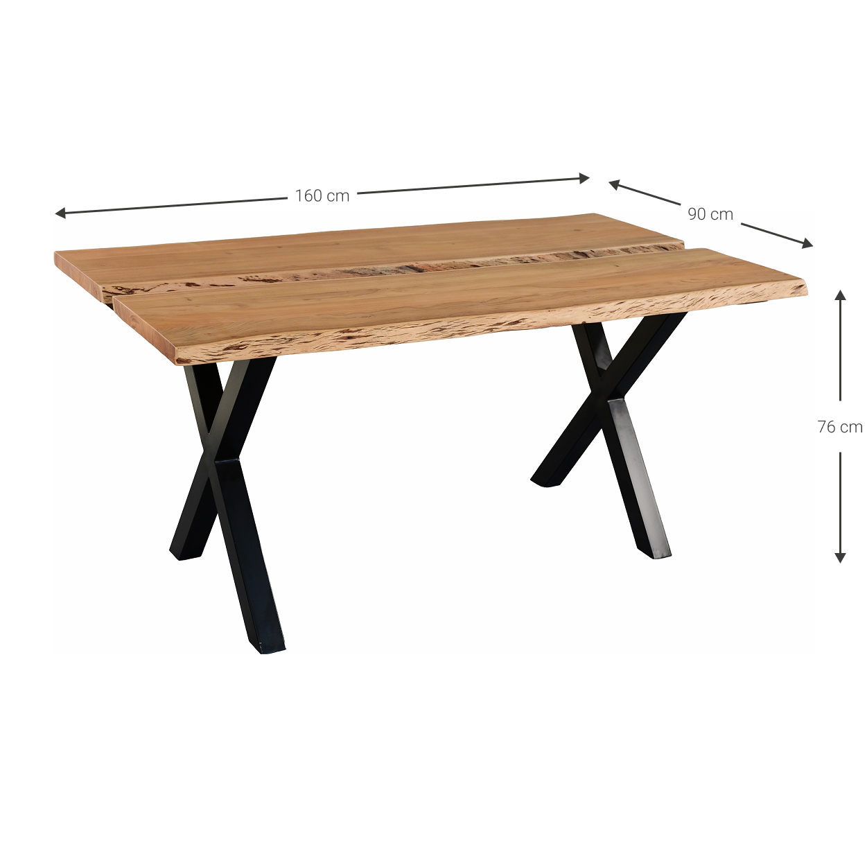 Τραπέζι Dalma 160x90x76
