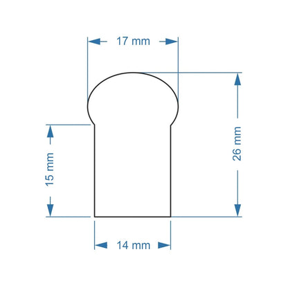 OVALE 999-0245 120° Degree Neon Flex Epistar LED SMD 5050 1m 18W/m 60LED/m 1260lm/m 120° DC 230V Αδιάβροχη IP68 RGB Dimmable Μ100 x Π2.6 x Υ1.7