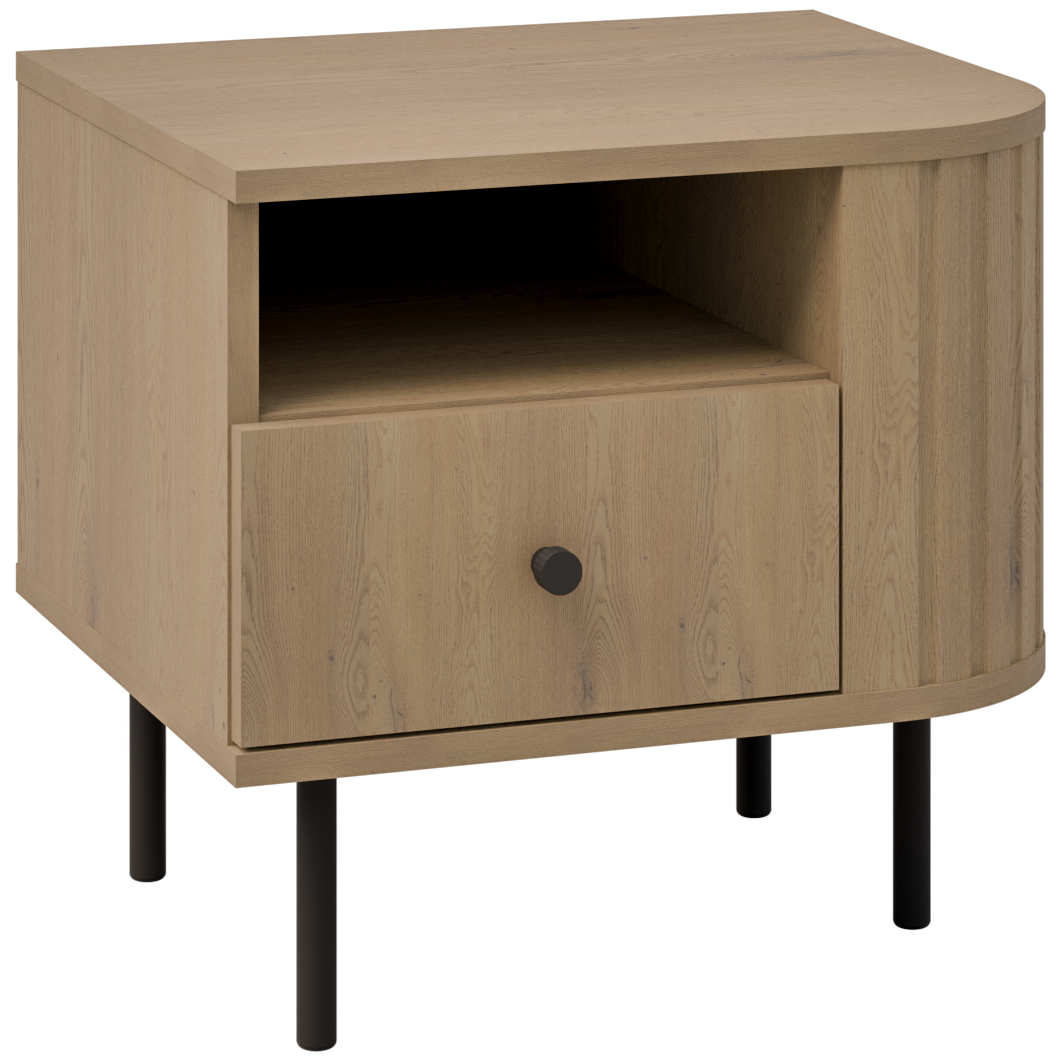 Κομοδίνο Ovelia Δεξιά Φυσικό 48x41.5x45