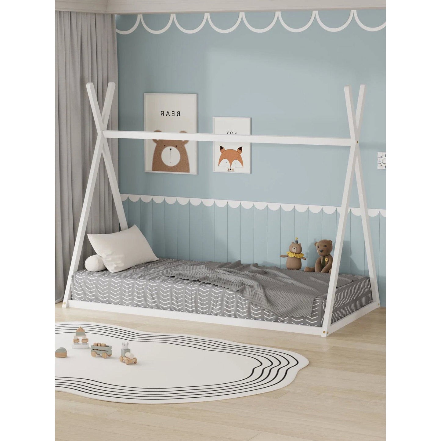 Pavel White Children's Bed 196x100x155.5