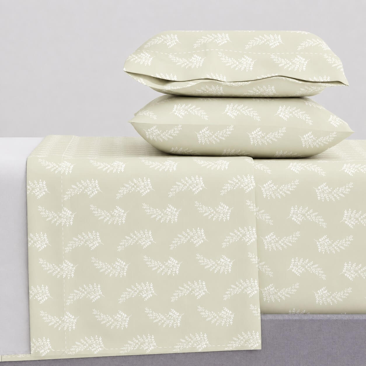 Σεντόνια Υπέρδιπλα Σετ 2 x 2.45x2.60εκ + 2 x 52x72εκ Vivian Beige