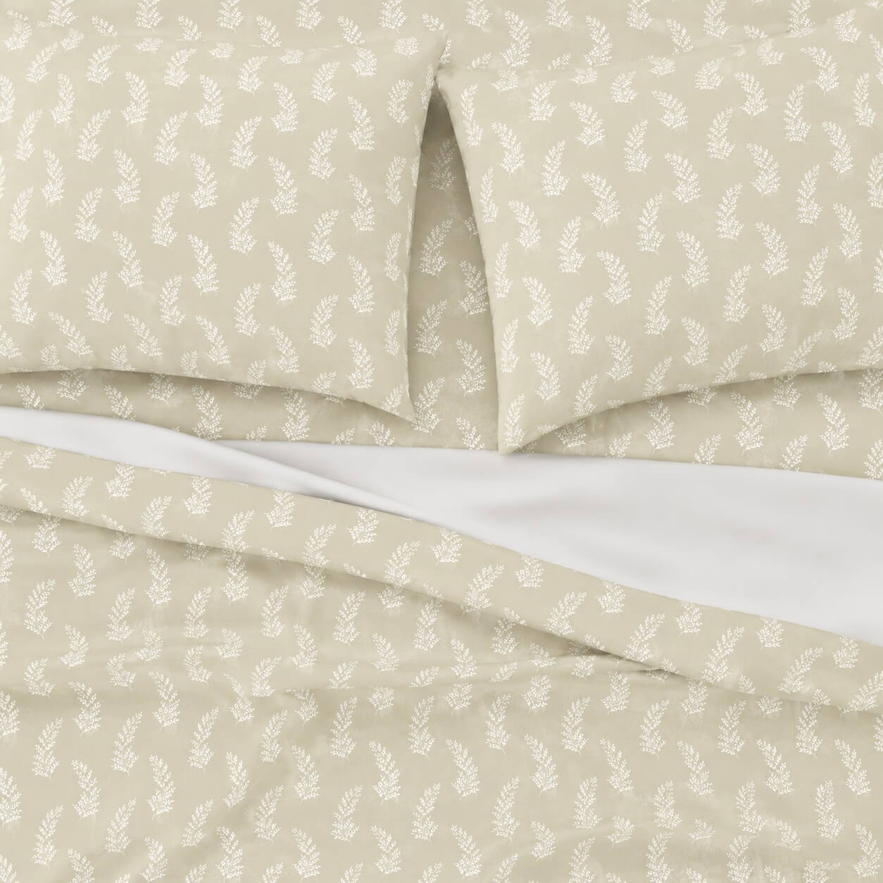 Σεντόνια Υπέρδιπλα Σετ 2 x 2.45x2.60εκ + 2 x 52x72εκ Vivian Beige