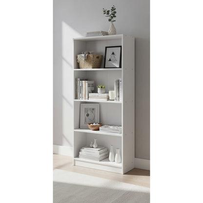 Βιβλιοθήκη Eliot 4S Λευκό 60x30x144