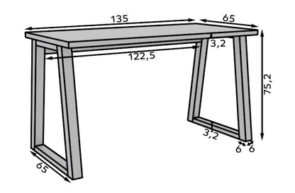 Omar Kashmir Desk 135x65x76.2