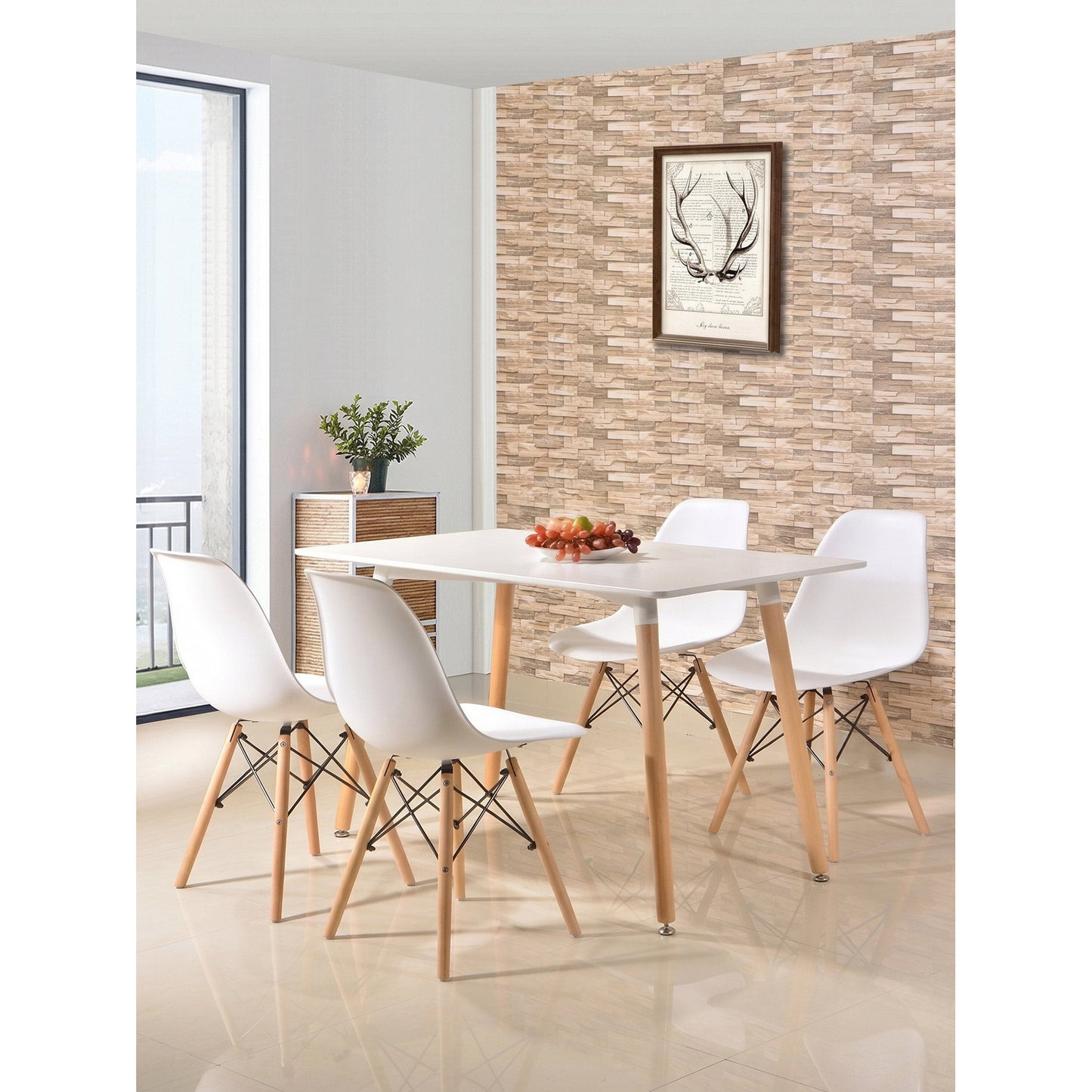 Τραπέζι Fiorino Λευκό 120x80x74