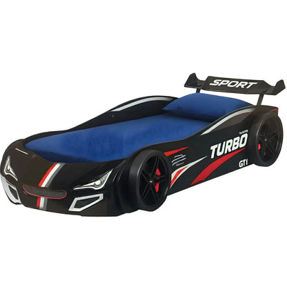 Children's Bed Turbo Plus Black 109x225x65