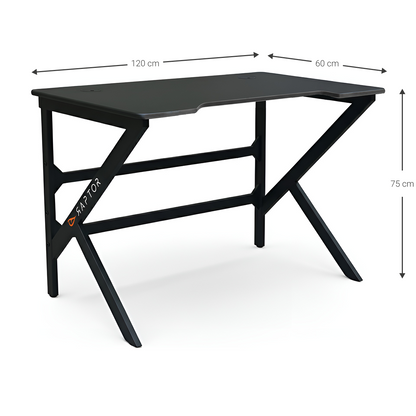 Γραφείο Gaming Raptor Crimson Μαύρο 120x60x75