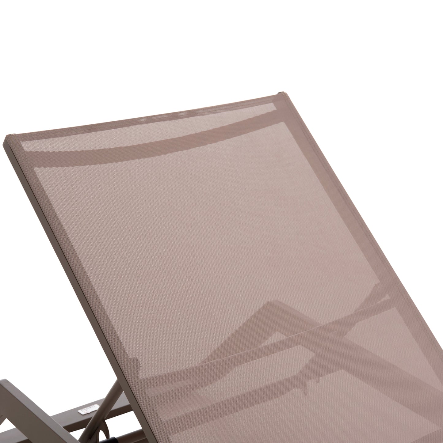 ΞΑΠΛΩΣΤΡΑ ΑΛΟΥΜΙΝΙΟΥ MARIMAR ΣΚΕΛΕΤΟΣ TAUPE & TEXTILENE ΜΠΕΖ 220x67.5x31.5