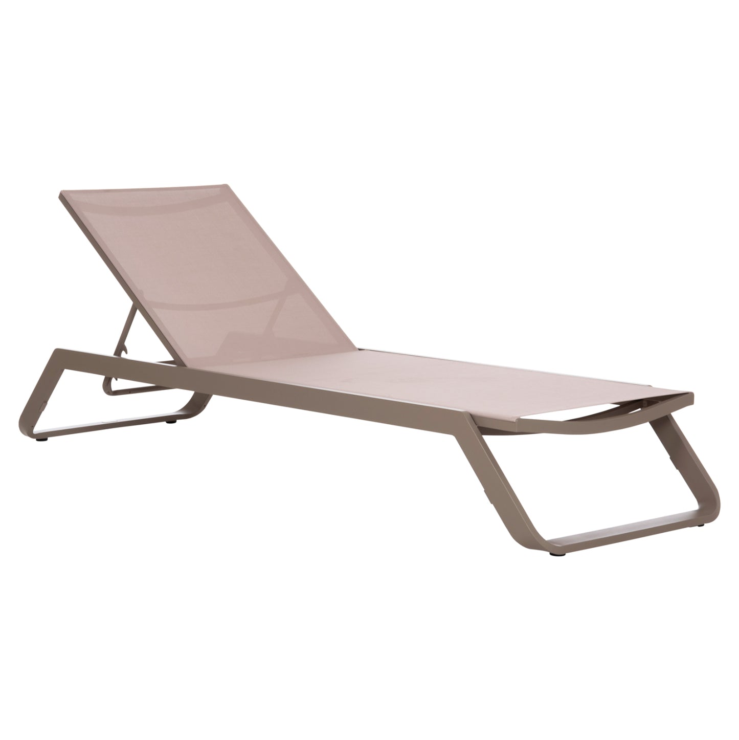ΞΑΠΛΩΣΤΡΑ ΑΛΟΥΜΙΝΙΟΥ MARIMAR ΣΚΕΛΕΤΟΣ TAUPE & TEXTILENE ΜΠΕΖ 220x67.5x31.5