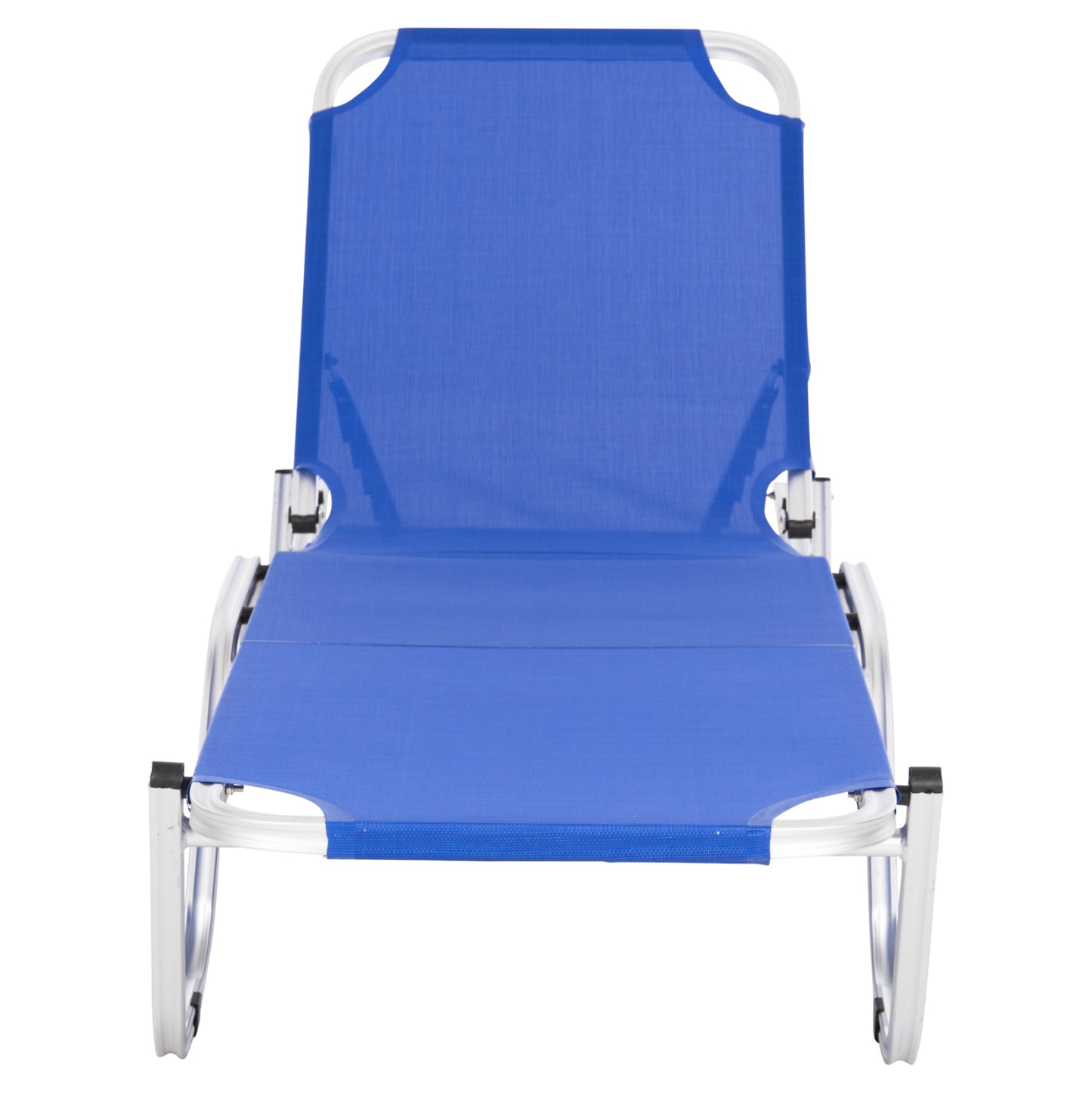 PROFESSIONAL LOUNGE CHAIR WALDO ALUMINUM BLUE 60x195x30