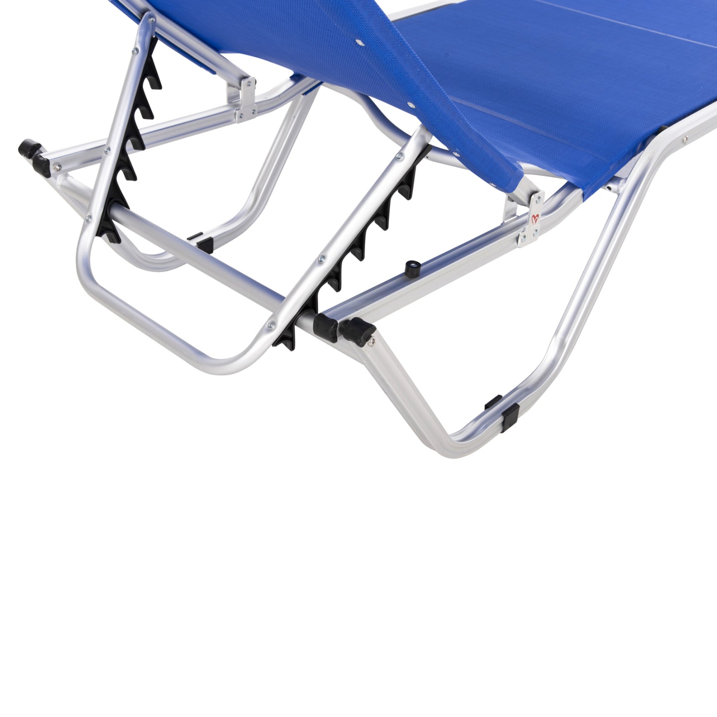 PROFESSIONAL LOUNGE CHAIR WALDO ALUMINUM BLUE 60x195x30
