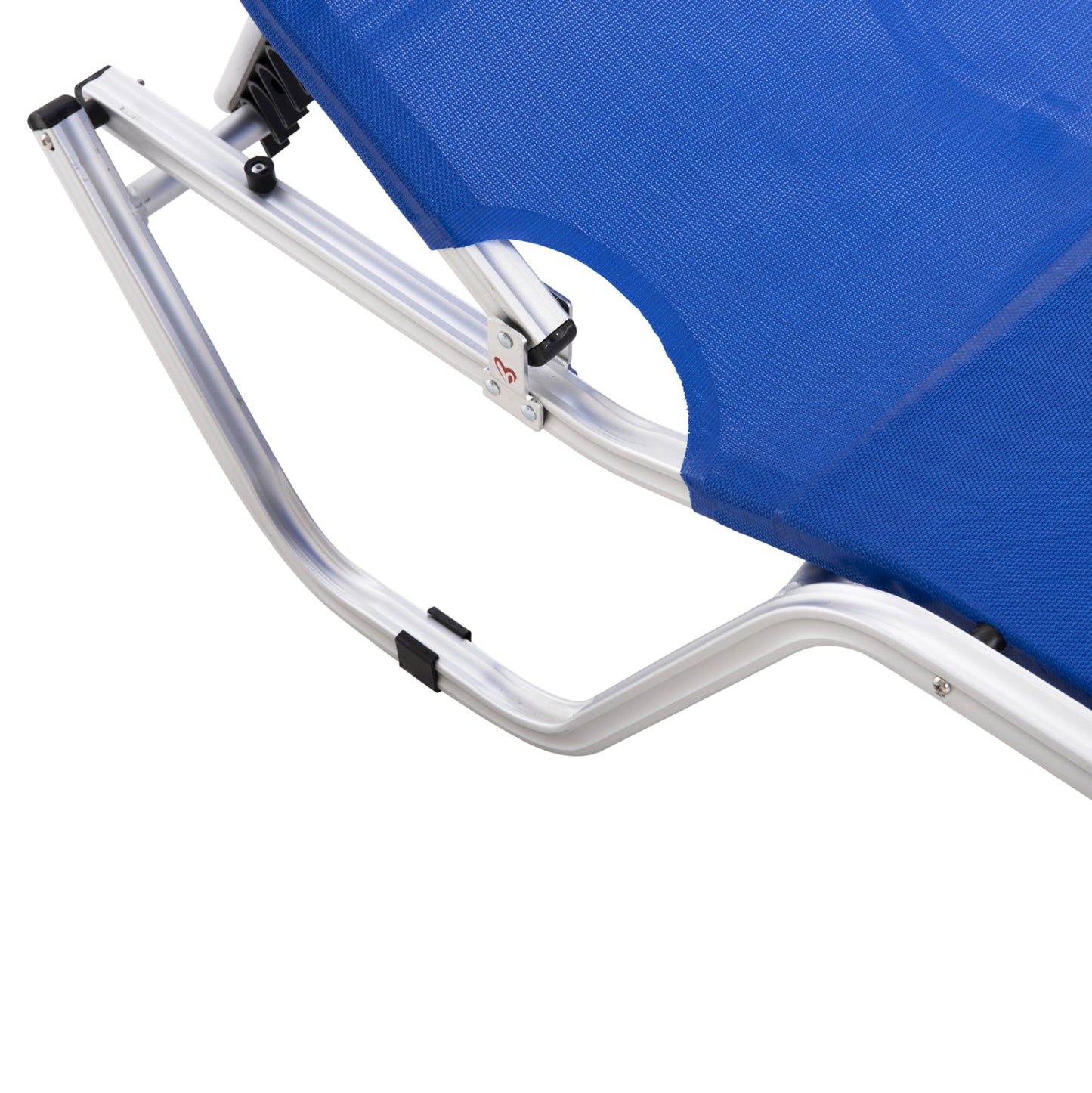PROFESSIONAL LOUNGE CHAIR WALDO ALUMINUM BLUE 60x195x30