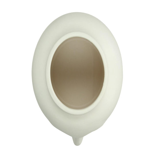 Βάζο Λευκό Κεραμικό 14.6x13x14.8