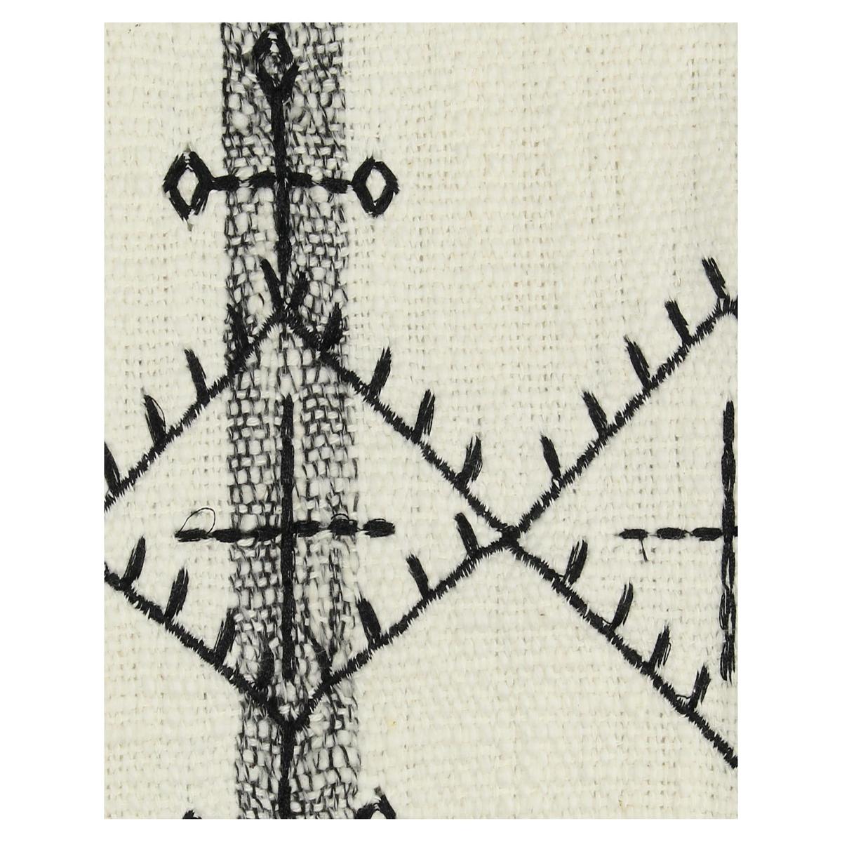 Ριχτάρι Ριγέ Μαύρο Βαμβακερό 130x170εκ