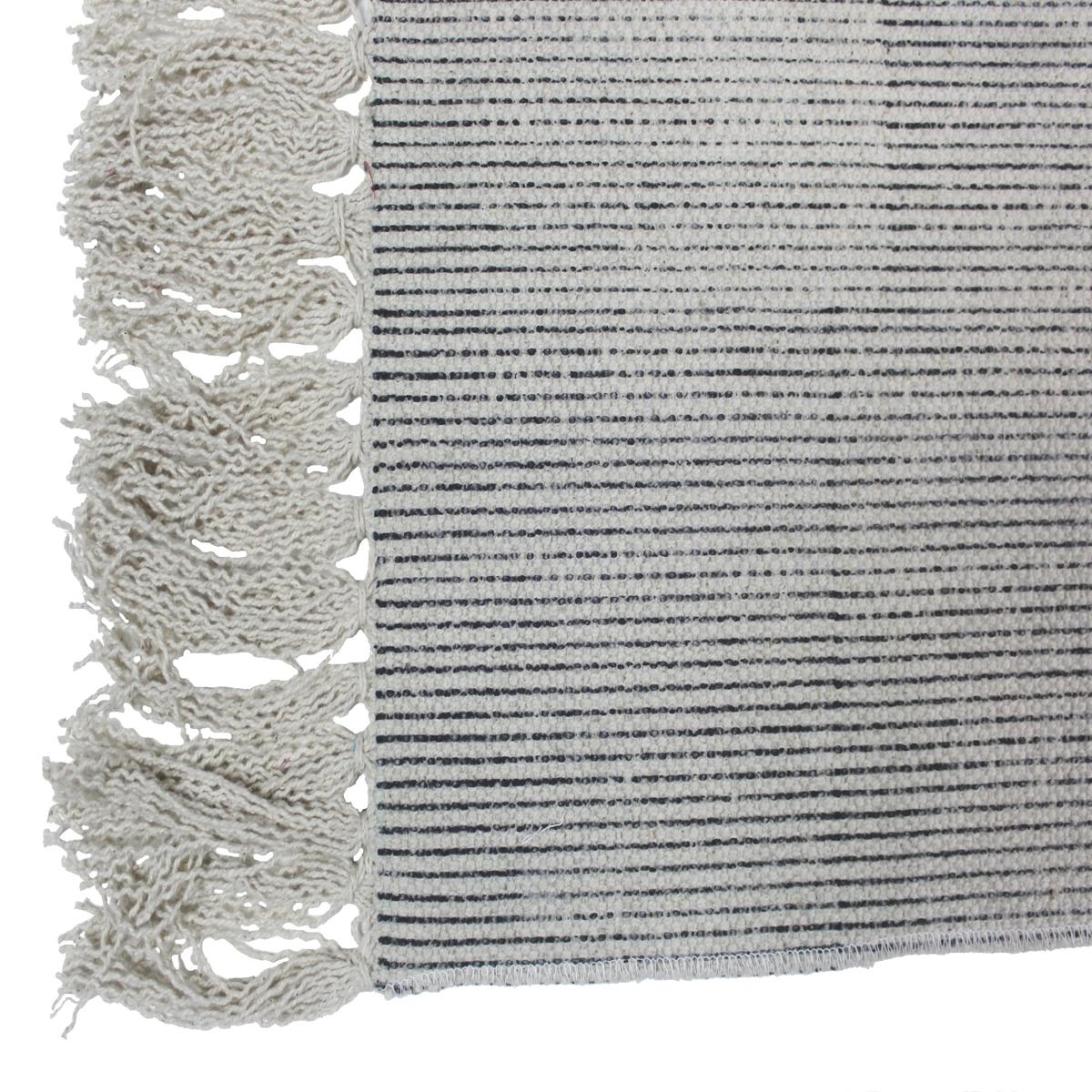 Χαλί Μαύρο Βαμβακερό 120x180εκ