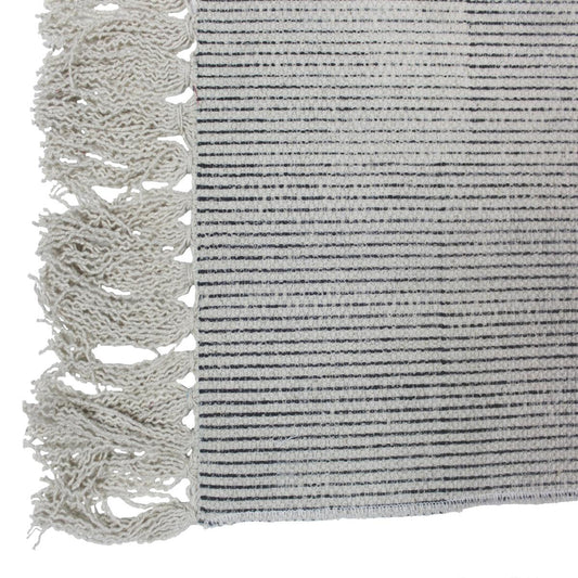 Χαλί Μαύρο Βαμβακερό 120x180εκ