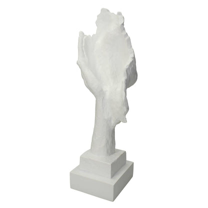 Διακοσμητικό Πρόσωπο Λευκό Polyresin 15.5x13x33