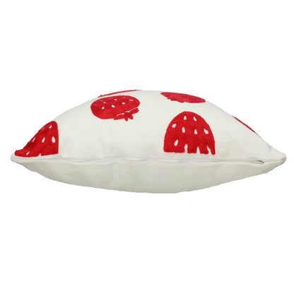 Μαξιλάρι Φράουλα Κόκκινο Βαμβακερό 45x45εκ