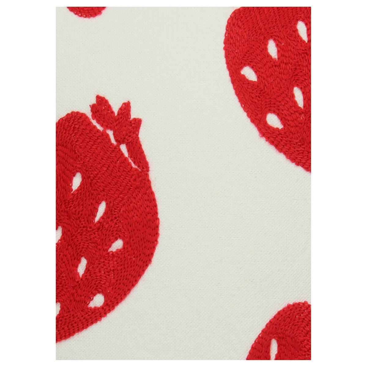 Μαξιλάρι Φράουλα Κόκκινο Βαμβακερό 45x45εκ