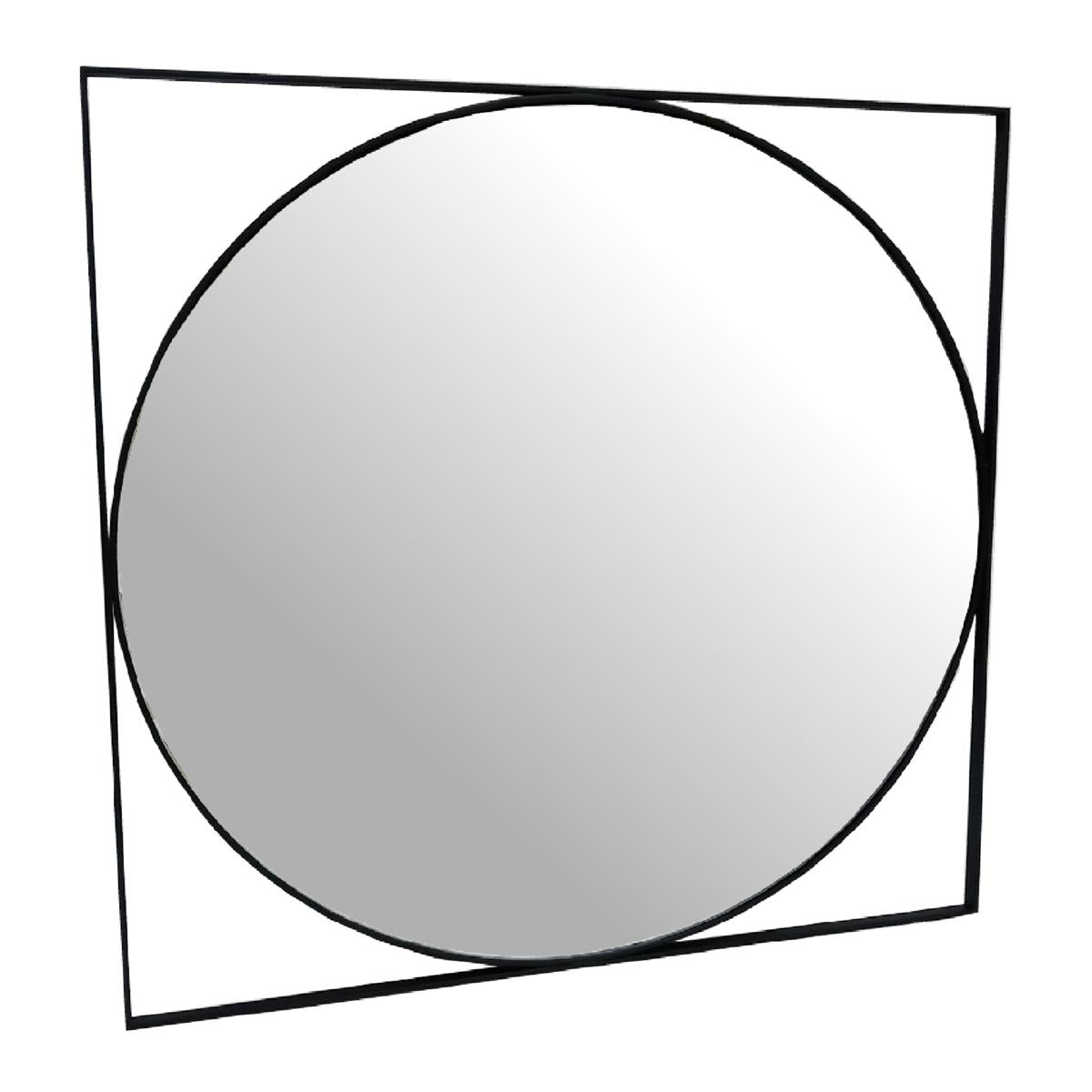 Καθρέπτης Μαύρο Μέταλλο 97x1.5x97