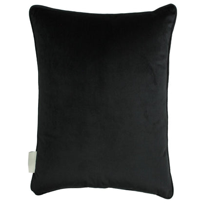 Μαξιλάρι με Σχέδιο Τριαντάφυλλο Μαύρο Polyester 43x43εκ