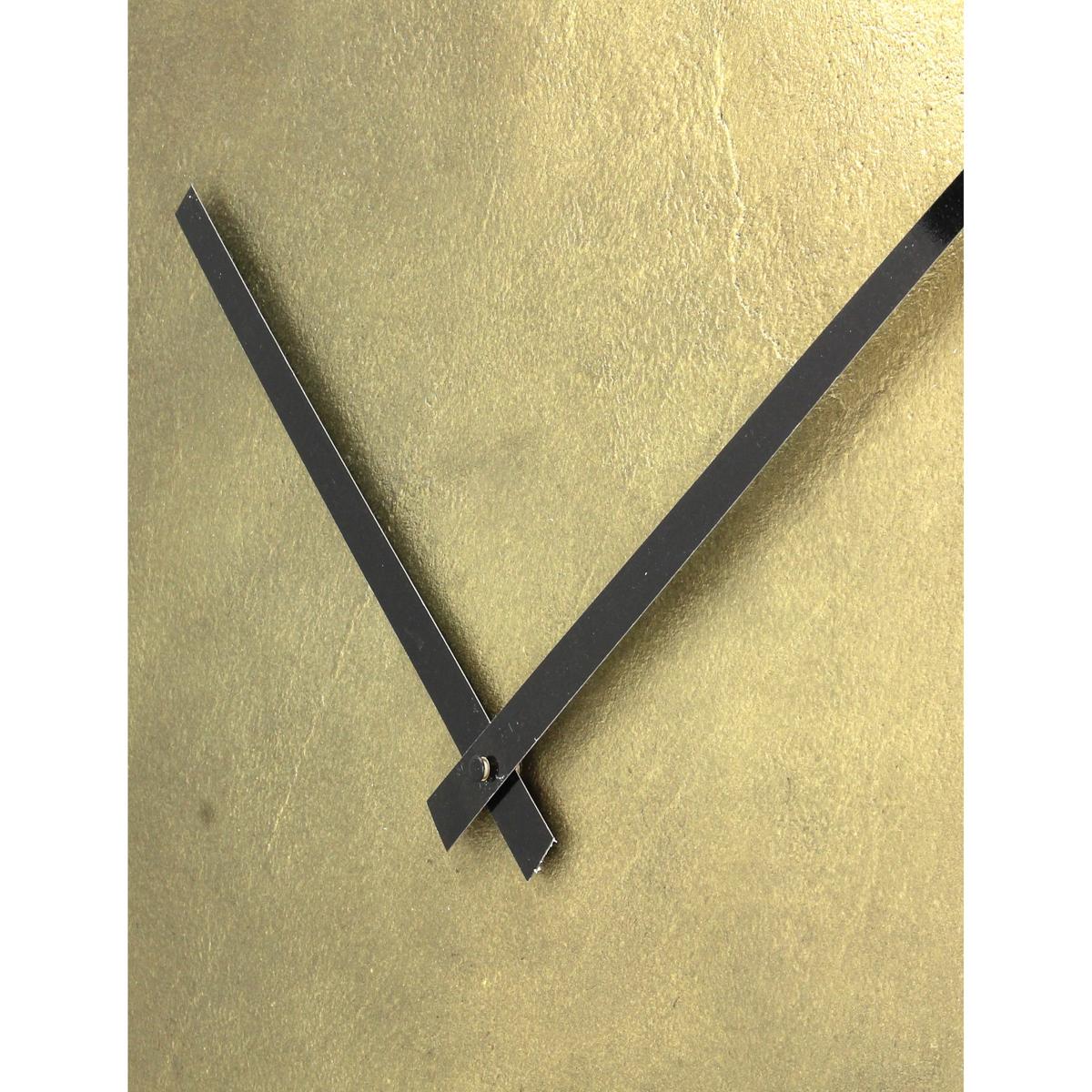 Ρολόι Τοίχου Χρυσό Μέταλλο 50x3x50εκ