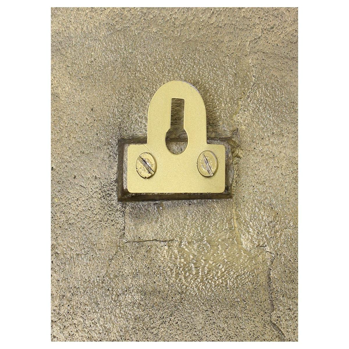 Ρολόι Τοίχου Χρυσό Μέταλλο 75x3x75εκ