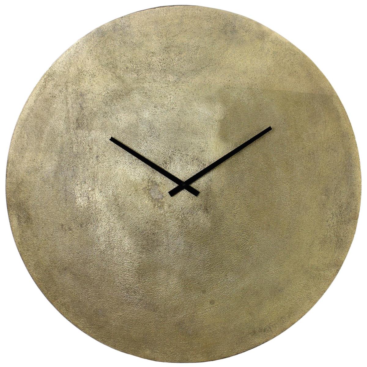 Ρολόι Τοίχου Χρυσό Μέταλλο 75x3x75εκ