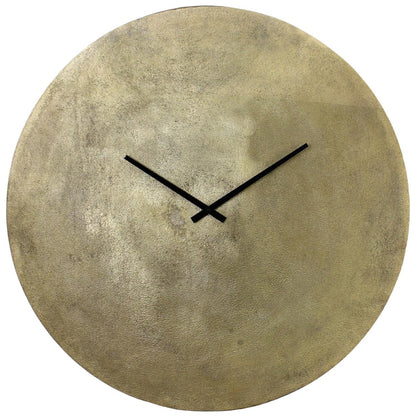 Ρολόι Τοίχου Χρυσό Μέταλλο 75x3x75εκ