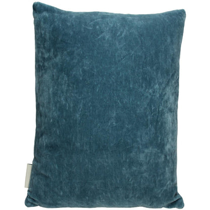 Μαξιλάρι Vintage Μπλε Βελούδο 45x45εκ