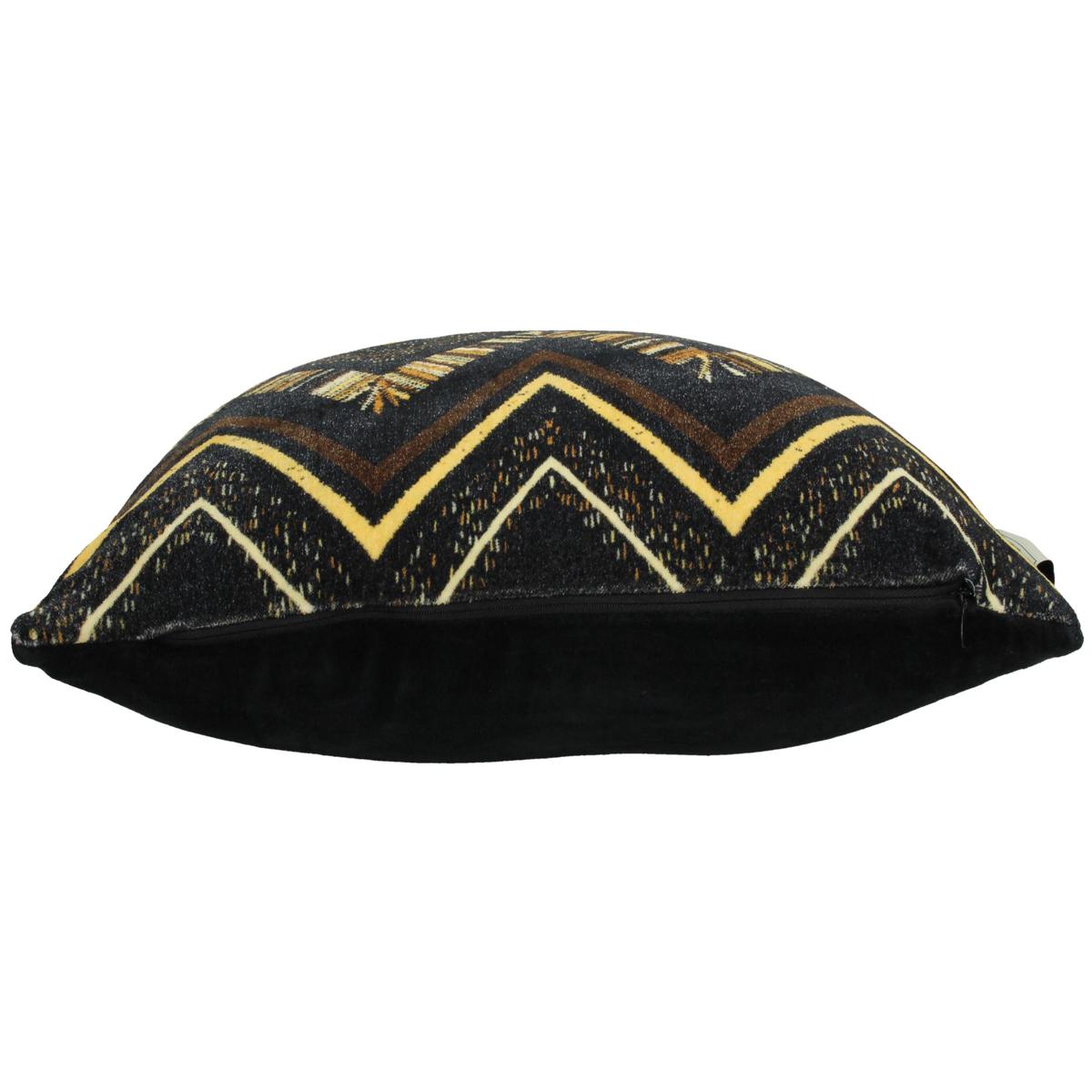 Μαξιλάρι Tribal Καφέ Βελούδο 45x45εκ