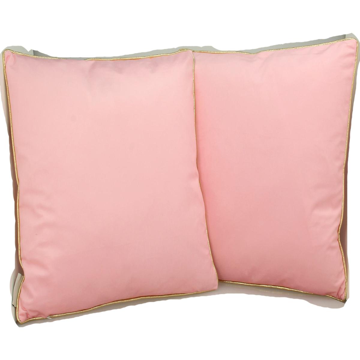 Μαξιλάρι Ψάρι Ροζ Polyester 45x45εκ Σετ 2 Τμχ