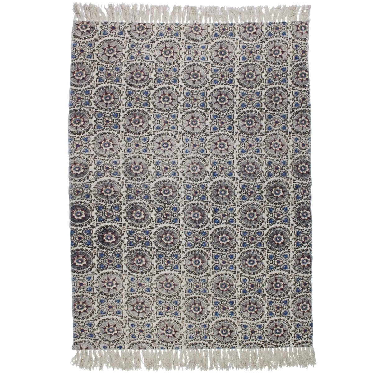 Χαλί Μπλε Βαμβακερό 120x180εκ