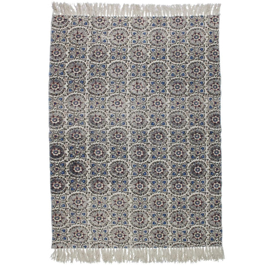 Χαλί Μπλε Βαμβακερό 120x180εκ