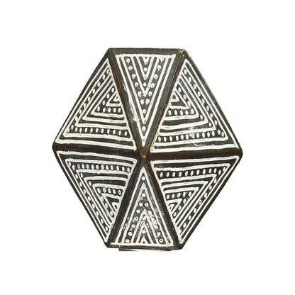 Διακοσμητικό Tribal Καφέ Polyresin 14x14x50