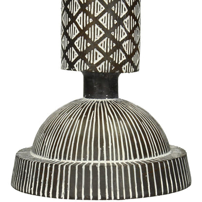 Διακοσμητικό Tribal Καφέ Polyresin 14x14x50