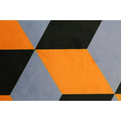 Μαξιλάρι Γεωμετρικά Σχήματα Πολύχρωμο Βελούδο 45x45εκ