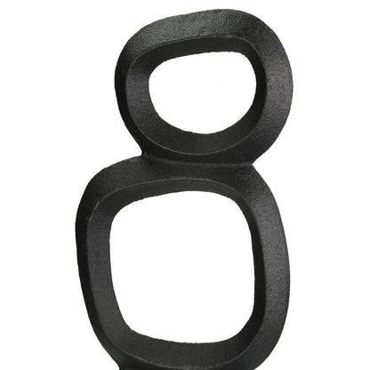 Διακοσμητικό Οργανικό Μαύρο Αλουμίνιο 14.5x7x48