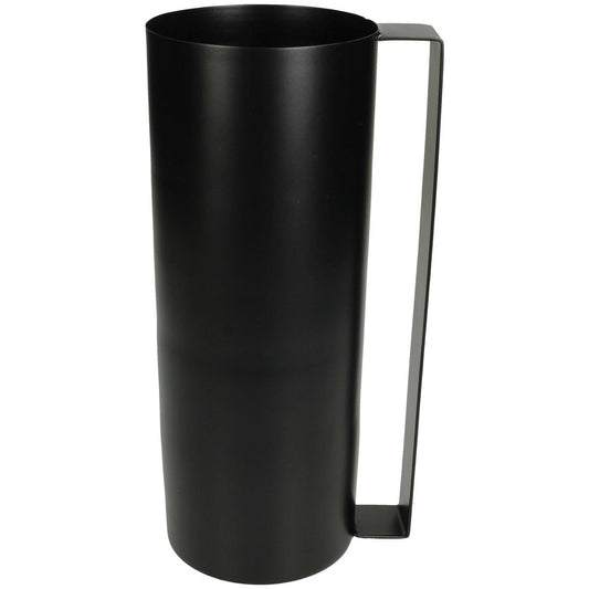Βάζο Μαύρο Μέταλλο 12.5x10x25.5