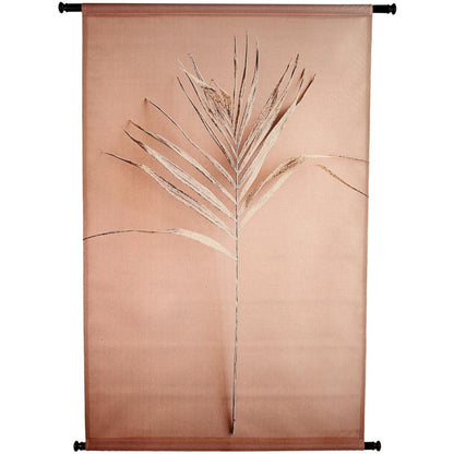Decorative Wall Hanging Dried Peach Leaf Polyester 83x110cm