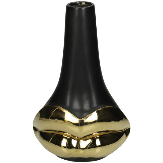 Βάζο Μαύρο Κεραμικό 16x10x25