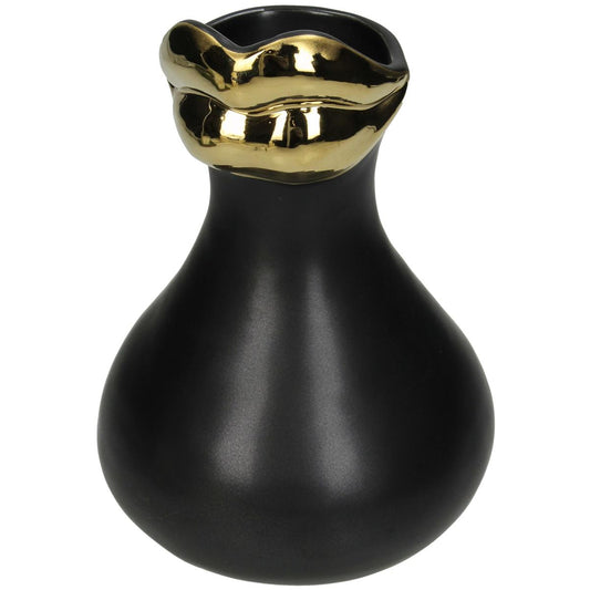 Βάζο Μαύρο Κεραμικό 15x13.5x20