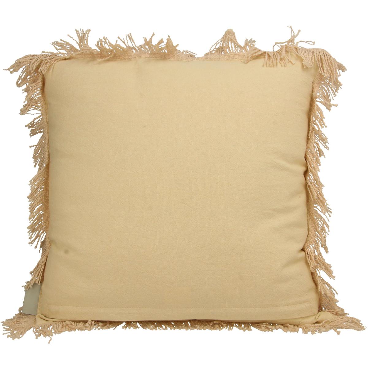 Μαξιλάρι Κύκλος Μπεζ Βαμβακερό 45x45εκ